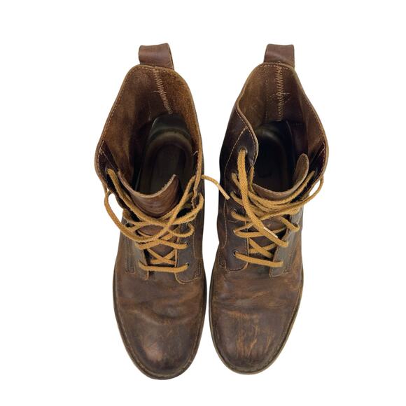 Clarks Originals Desert Mali Brown Leather Lace Up Distressed Ankle Boots Sz 9M main image 4